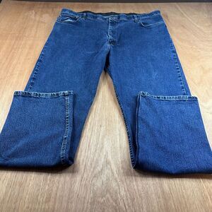 Wrangler Authentics Jeans 42x34 Relaxed Fit Straight Leg Blue Denim